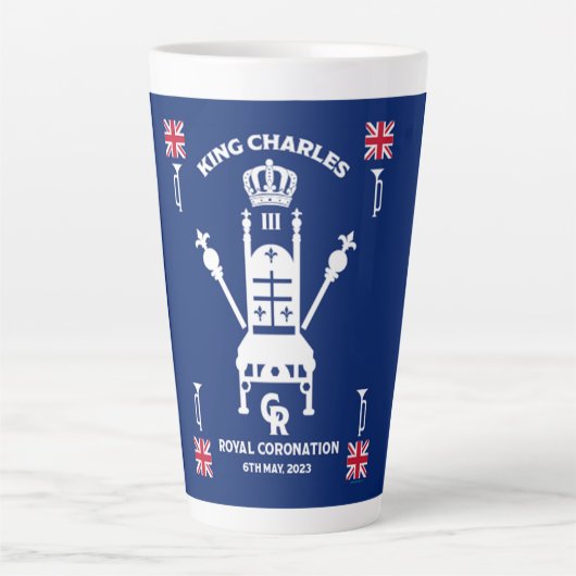 British Royal Coronation King Charles III Milchtasse (Vorderseite)