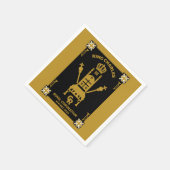 British Royal Coronation King Charles III Serviette (Ecke)