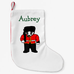 British Royal Guard UK Badger Beefeater Cartoon Kleiner Weihnachtsstrumpf