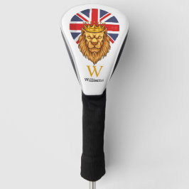 BRITISH Royal Lion Monogram Golf Head Cover Headcover