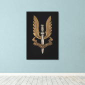 British SAS Leinwanddruck (Insitu (Holzboden))