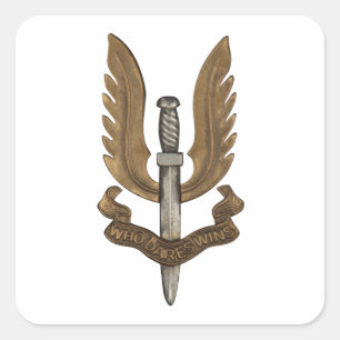 British SAS Quadratischer Aufkleber