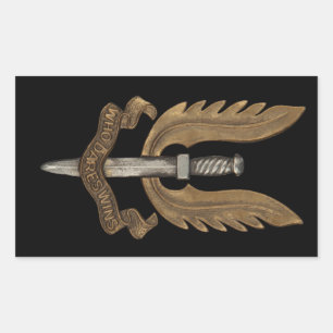 British SAS Rechteckiger Aufkleber