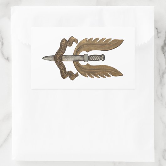 British SAS Rechteckiger Aufkleber (Tasche)