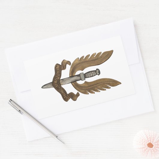 British SAS Rechteckiger Aufkleber (Umschlag)