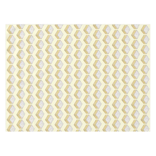 British School Cake Vanilla Slice Rainbow Sprinkle Tischdecke (Vorderseite (Horizontal))