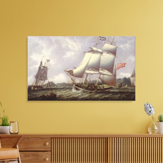 British Schooners Leinwanddruck (Insitu (Wohnzimmer))