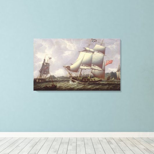 British Schooners Leinwanddruck (Insitu (Holzboden))