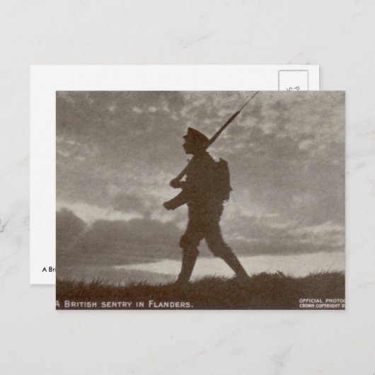 British Sentry Postkarte (Vorne/Hinten)