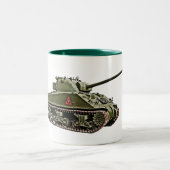 British Sherman VC Firefly-Panzer Zweifarbige Tasse (Mittel)