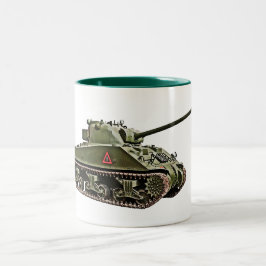 British Sherman VC Firefly-Panzer Zweifarbige Tasse