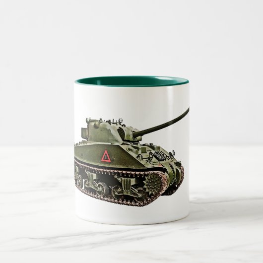 British Sherman VC Firefly-Panzer Zweifarbige Tasse (Mittel)