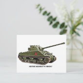 British Sherman VC Firefly Tank Postkarte (Stehend Vorderseite)