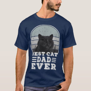 British Shorth Funny Cat Vintag Bester Cat Vater j T-Shirt