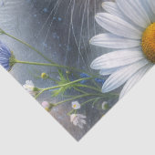 British Shorthair Cat Floral Art Seidenpapier (Detail)