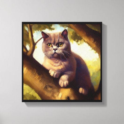 British Shorthair Cat Leinwanddruck (Vorderseite)