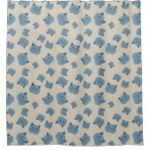 British Shorthair Cat Pattern Duschvorhang (Vorderseite)