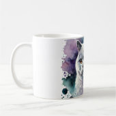 British Shorthair Cat Portrait in Lilac Kaffeetasse (Links)