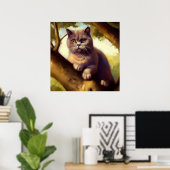 British Shorthair Cat Poster (Heimbüro)