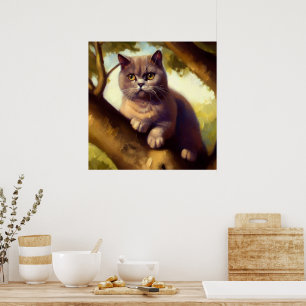 British Shorthair Cat Poster