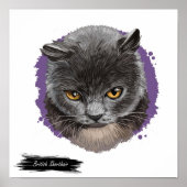 British Shorthair Cat Print | Cat Wall Print Poster (Vorne)