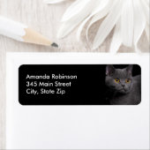 British Shorthair Cat Return Address Label (Insitu)