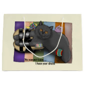 British Shorthair Cat Sandals Funny Niedlich Große Geschenktüte (Vorderseite)