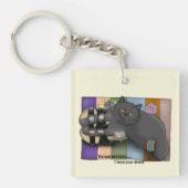 British Shorthair Cat Sandals Funny Niedlich Schlüsselanhänger (Vorderseite)