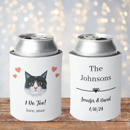 British Shorthair Cat Wedding Can Cooler Gefallen Dosenkühler