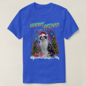 British Shorthair Cat Xmas Tree Lights Weihnachtsm T-Shirt (Design vorne)