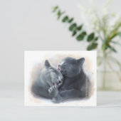 British Shorthair cats Postkarte (Stehend Vorderseite)