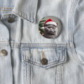 British Shorthair Christmas Button (Beispiel)