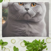 British Shorthair Christmas Geschirrtuch (Gefaltet)