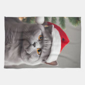 British Shorthair Christmas Geschirrtuch (Horizontal)