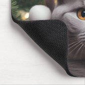 British Shorthair Christmas Mousepad (Ecke)