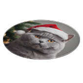 British Shorthair Christmas Schneidebrett (Ecke)