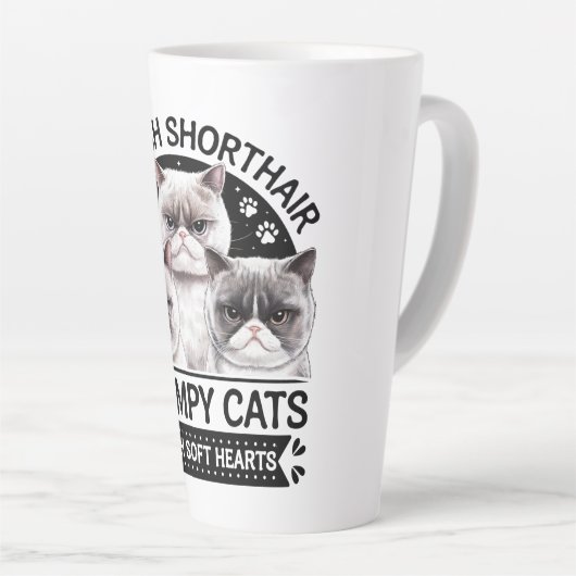 British Shorthair Grumpy Cats Milchtasse (Rechte Ecke)
