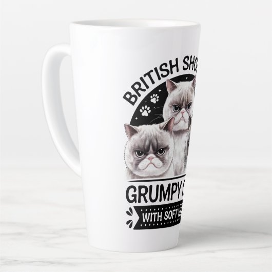 British Shorthair Grumpy Cats Milchtasse (Linke Ecke)