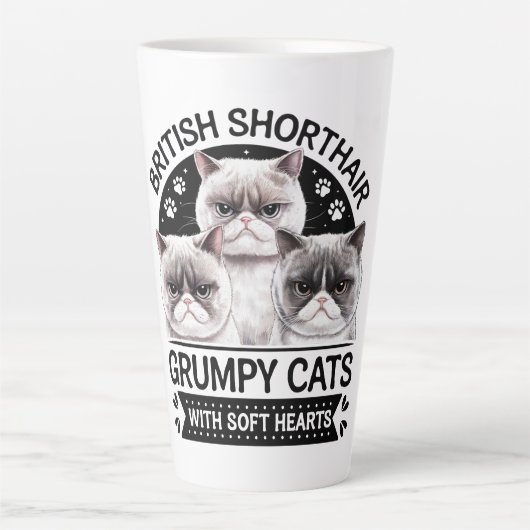 British Shorthair Grumpy Cats Milchtasse (Vorderseite)