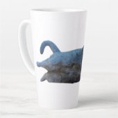 British Shorthair Kitty Cat Lay auf Seite Milchtasse (Linke Ecke)