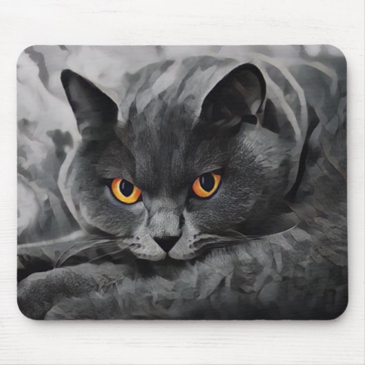 British Shorthair Kitty Mousepad (Vorne)