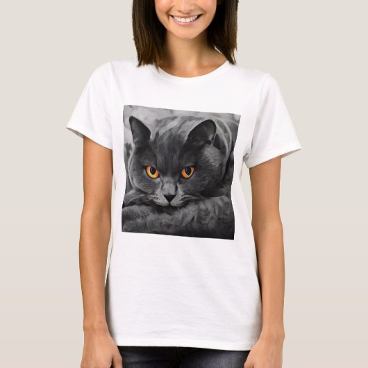 British Shorthair Kitty T-Shirt (Vorderseite)