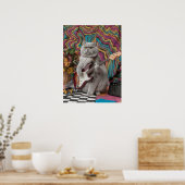 British Shorthair Rocker Poster (Küche)