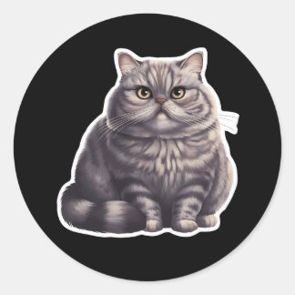 British Shorthair Runder Aufkleber