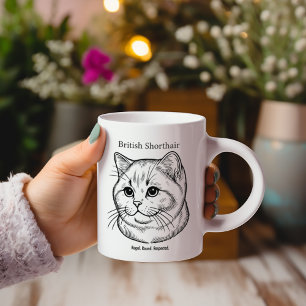 British Shorthair Zweifarbige Tasse