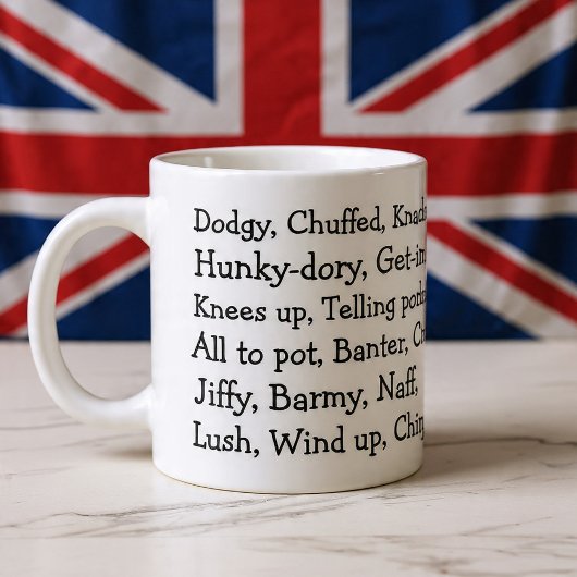 British Slang Jumbo-Tasse