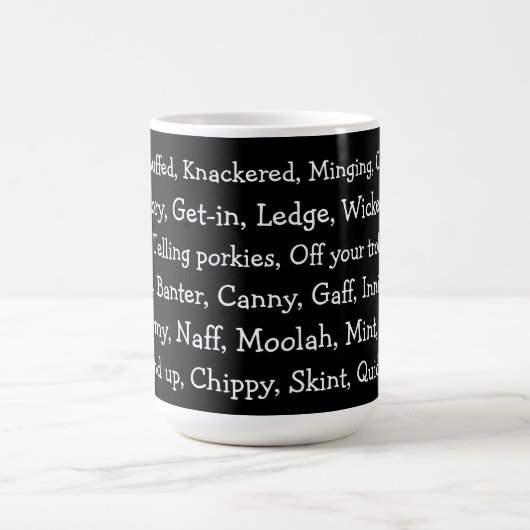 British Slang Kaffeetasse (Mittel)