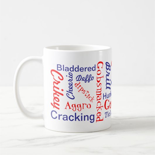 British Slang Kaffeetasse (Links)