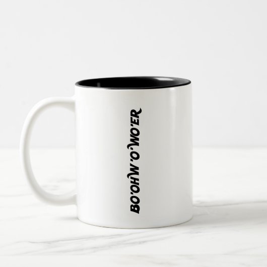 British Slang Sprichwort bo’oh’o’wo'er Water Tasse (Links)