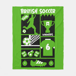 British Soccer Fleecedecke